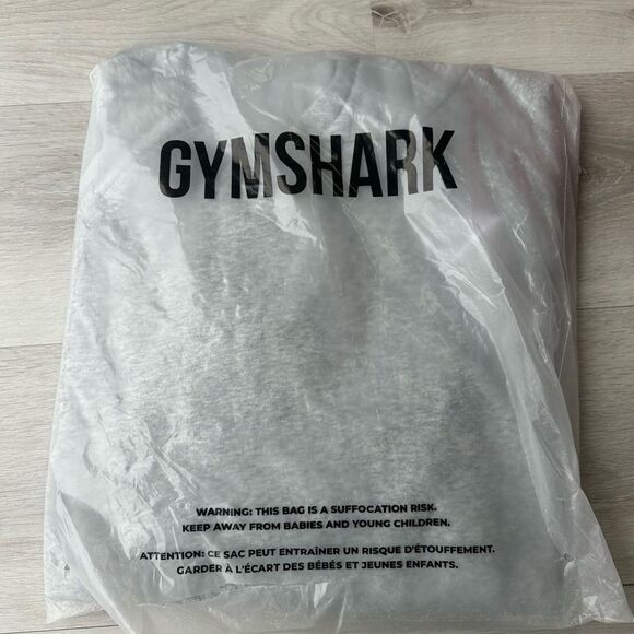 Gymshark CREST OVERSIZED HOODIE gray size medium slim fit NWT in packaging - Picture 6 of 7
